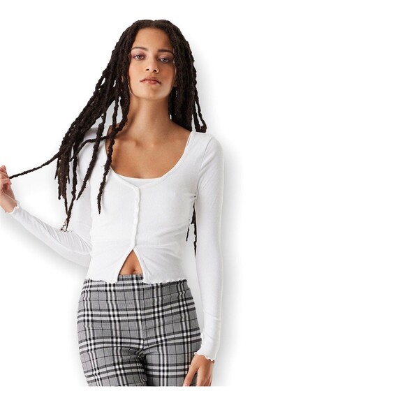 StreetWear Society Soft Ribbed Tank And Cardigan Twin Set - Picture 2 of 9